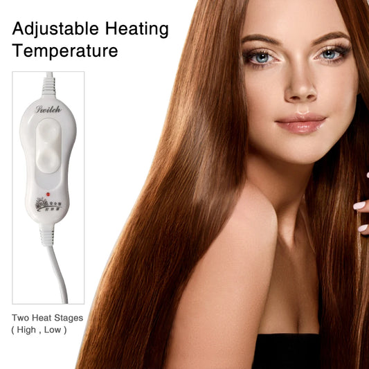 Electric Hair Heating Cap | Thermal Treatment Hat for Deep Conditioning & Hair Steaming | Home SPA Nourishing Care