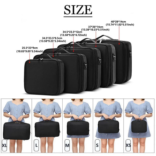 Professional Makeup Case Female Travel Big Capacity Beauty Nail ToolBox Cosmetic