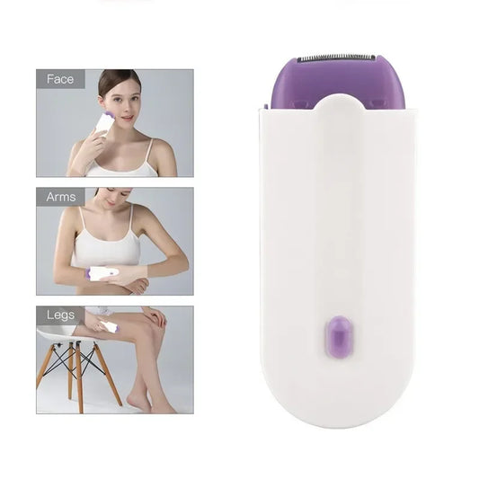 Laser Touch Painless Hair Removal Kit, USB Rechargeable Electric Shaver Razor