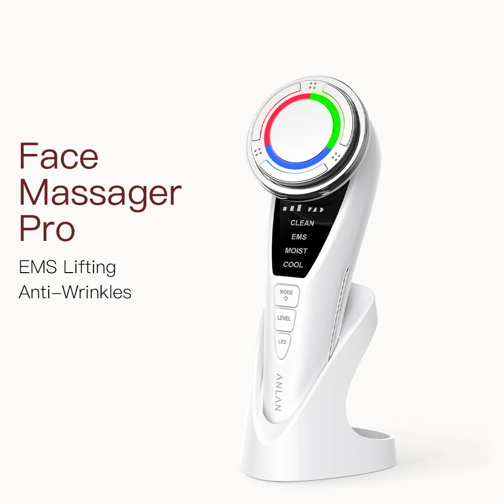 Facial Massager Pro Face Lifting Skin Rejuvenation Cold Hot Compress Deep Cleaning Anti-aging Skincare Beauty Device