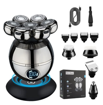 Electric Shaver 7D Floating Cutter Head Base Charging Portable