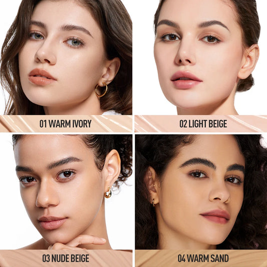 O.TWO.O Full Coverage Liquid Foundation | Matte Finish, Oil-Control & Waterproof Concealer Makeup | Long-Lasting